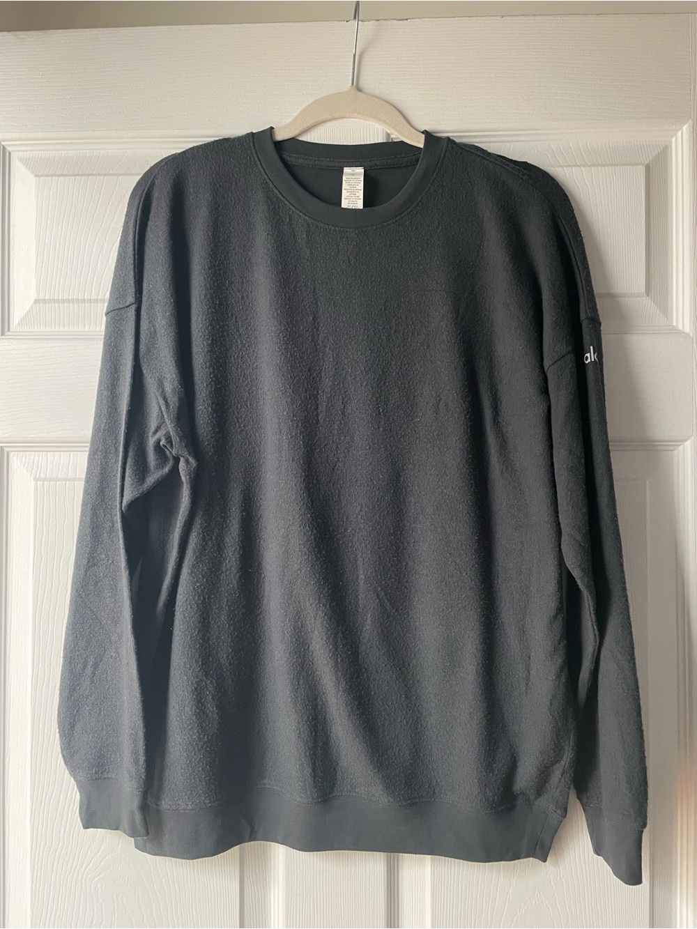 ALO Yoga Women’s blue/grey Crewneck Pullover Sweater